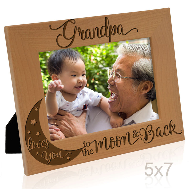 I Love You to the Moon and Back - Grandparents Frame