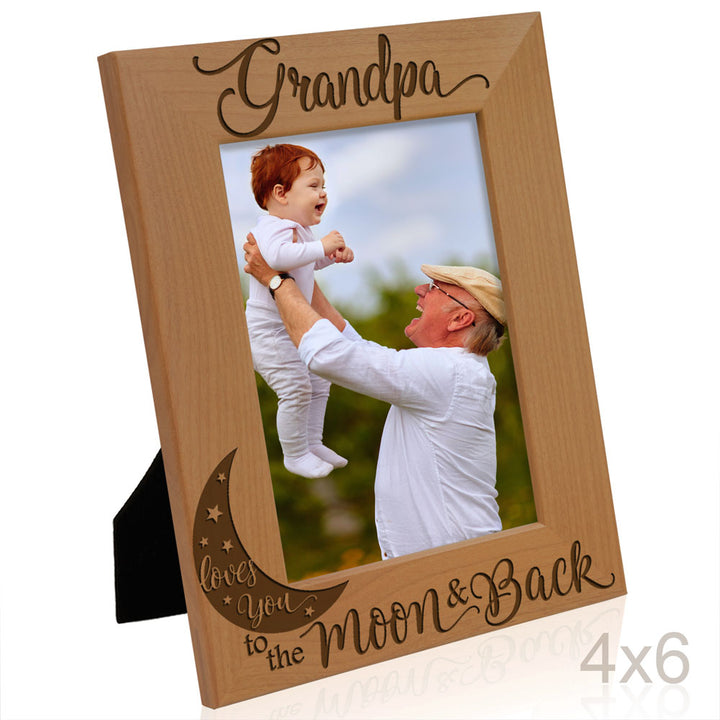 I Love You to the Moon and Back - Grandparents Frame