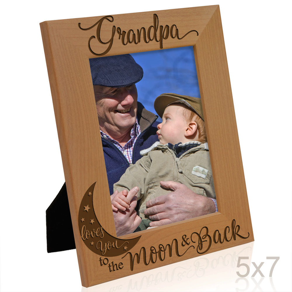 I Love You to the Moon and Back - Grandparents Frame
