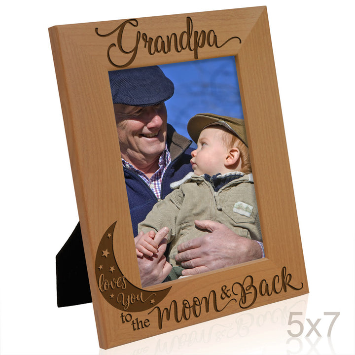 I Love You to the Moon and Back - Grandparents Frame