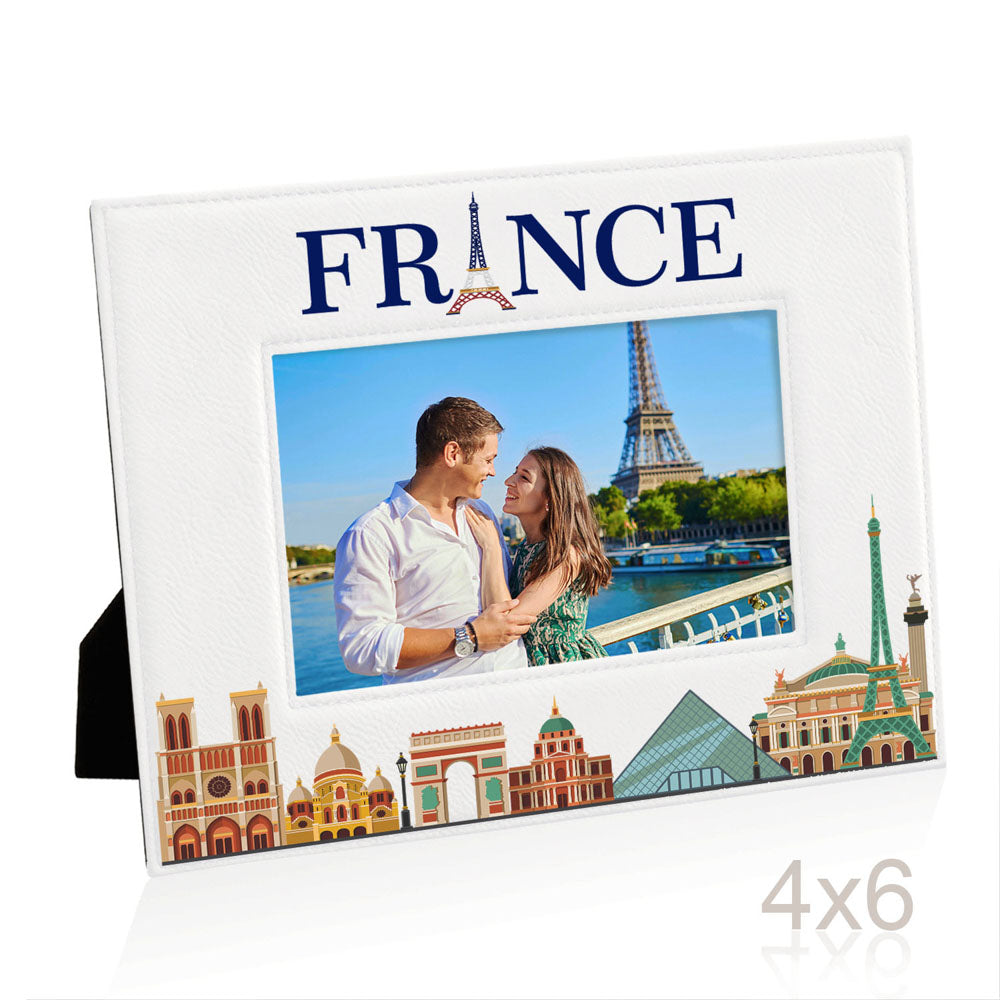 France Color Leather Frame