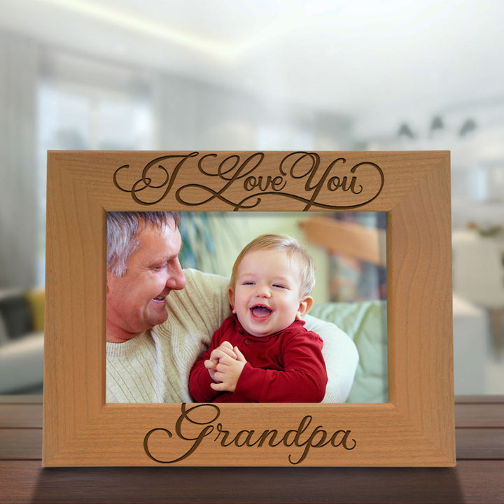 I Love You Grandpa  & Me Wood Frame
