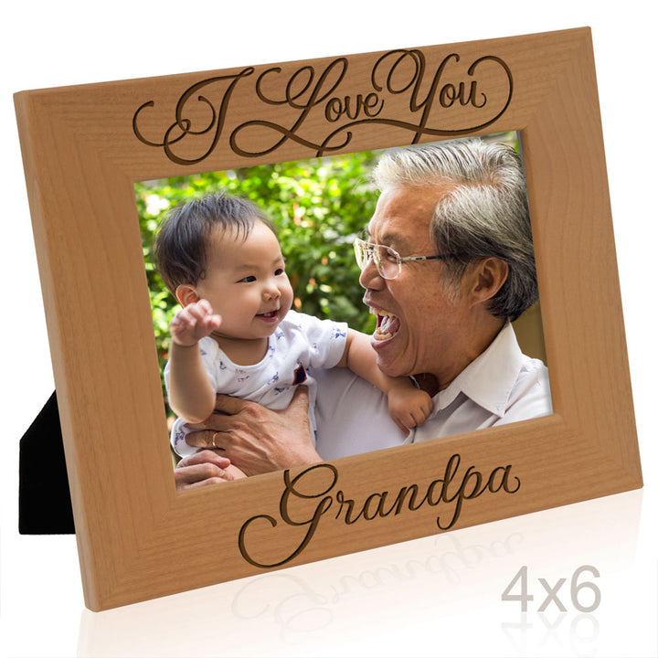 I Love You Grandpa  & Me Wood Frame