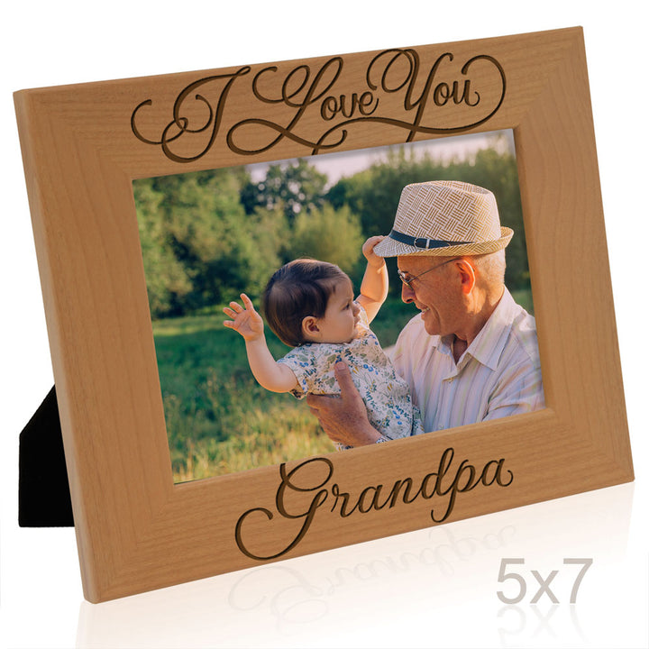 I Love You Grandpa  & Me Wood Frame