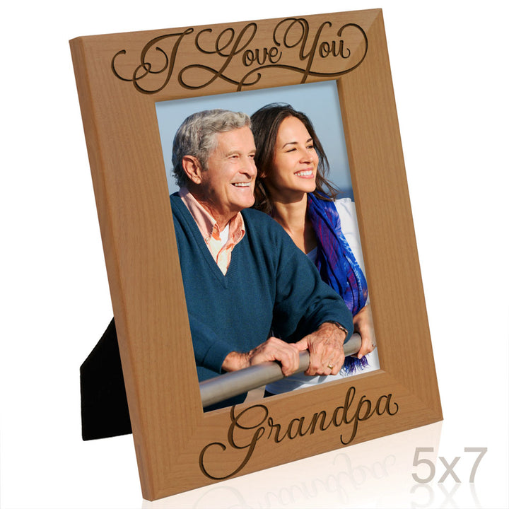 I Love You Grandpa  & Me Wood Frame