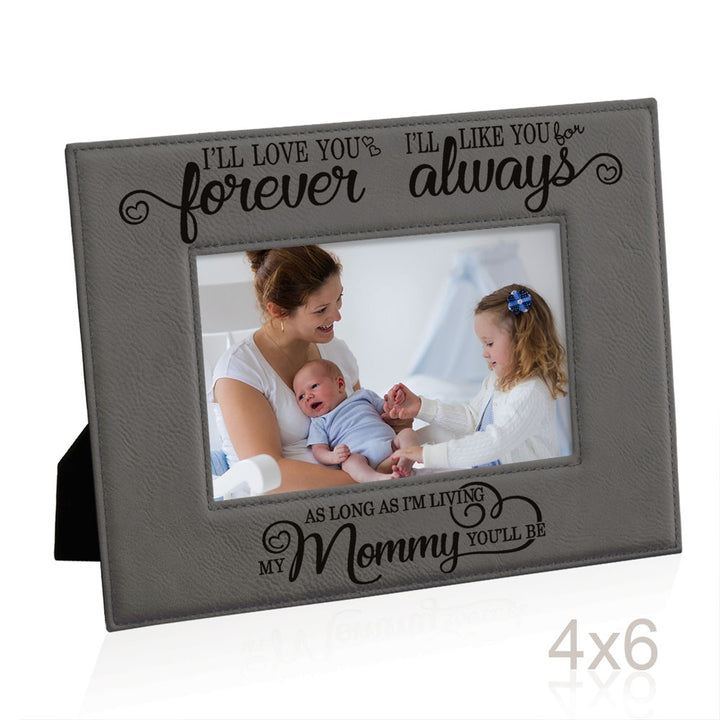 I Will Love You Forever, My Mommy Leather Frame