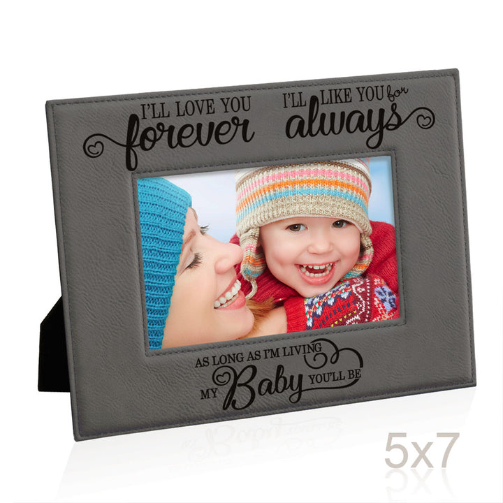 I Will Love You Forever, My Baby Leather Frame