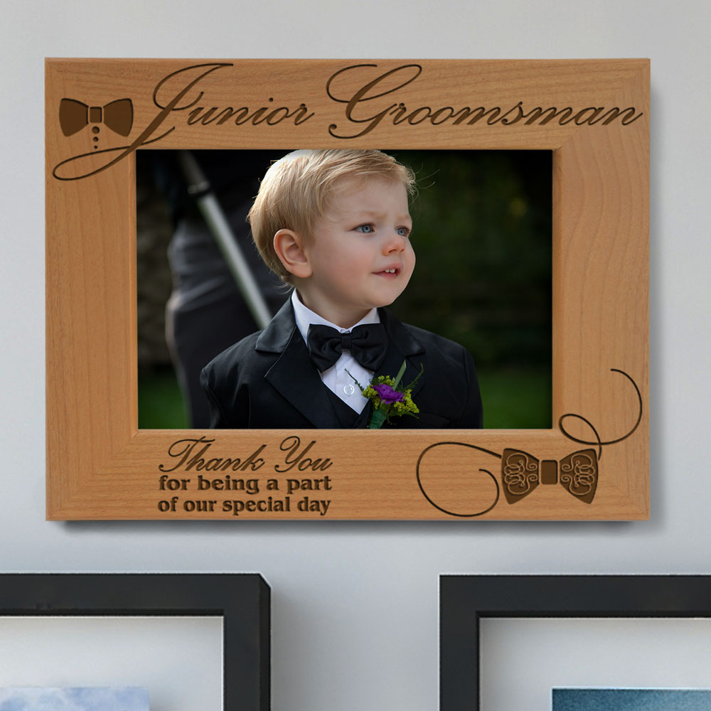 Junior Bridesmaid Wood Frame, Junior Groomsman Wood Frame