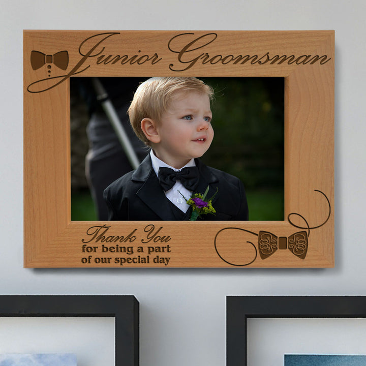 Junior Bridesmaid Wood Frame, Junior Groomsman Wood Frame