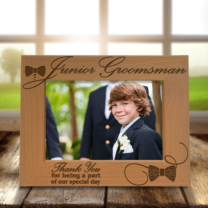Junior Bridesmaid Wood Frame, Junior Groomsman Wood Frame