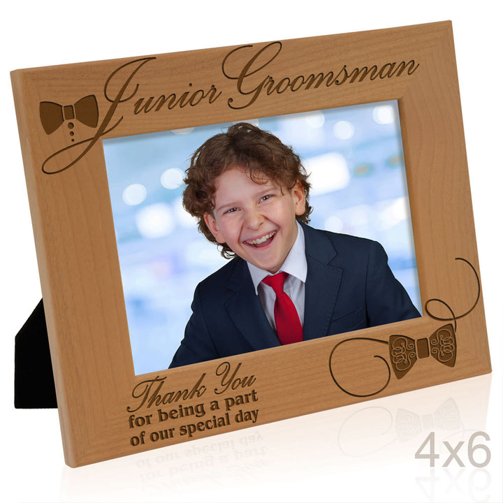 Junior Bridesmaid Wood Frame, Junior Groomsman Wood Frame