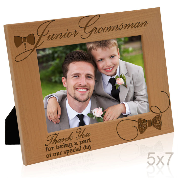 Junior Bridesmaid Wood Frame, Junior Groomsman Wood Frame