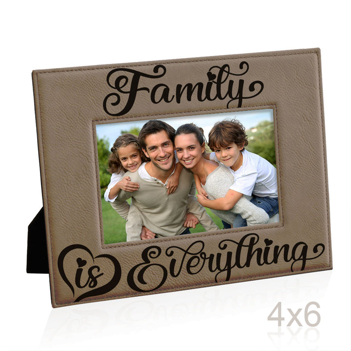 Family is Everything Leather Frame