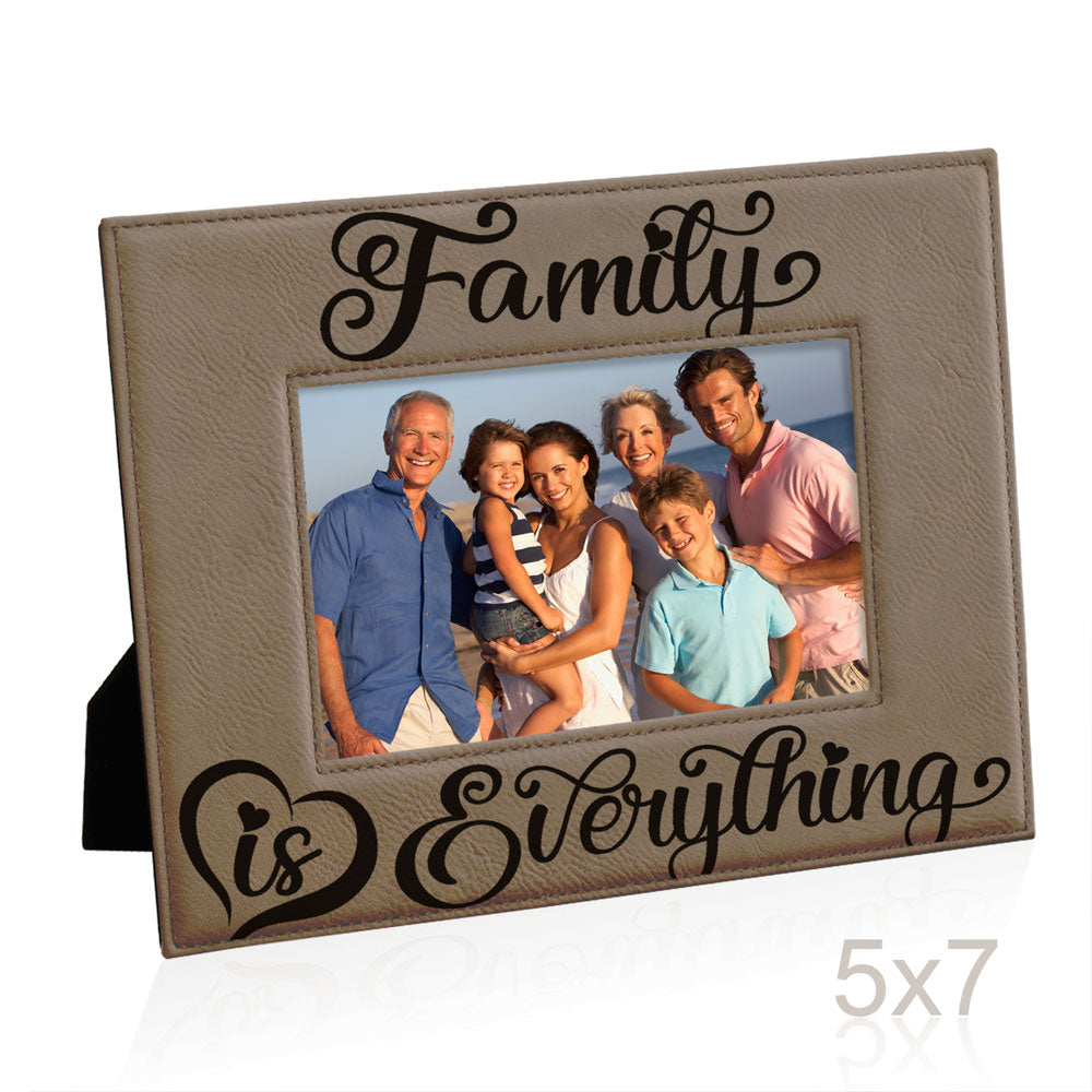 Family is Everything Leather Frame