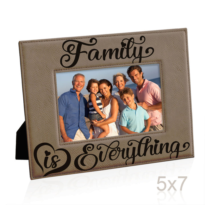 Family is Everything Leather Frame