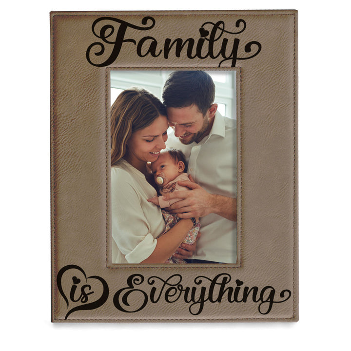 Family is Everything Leather Frame