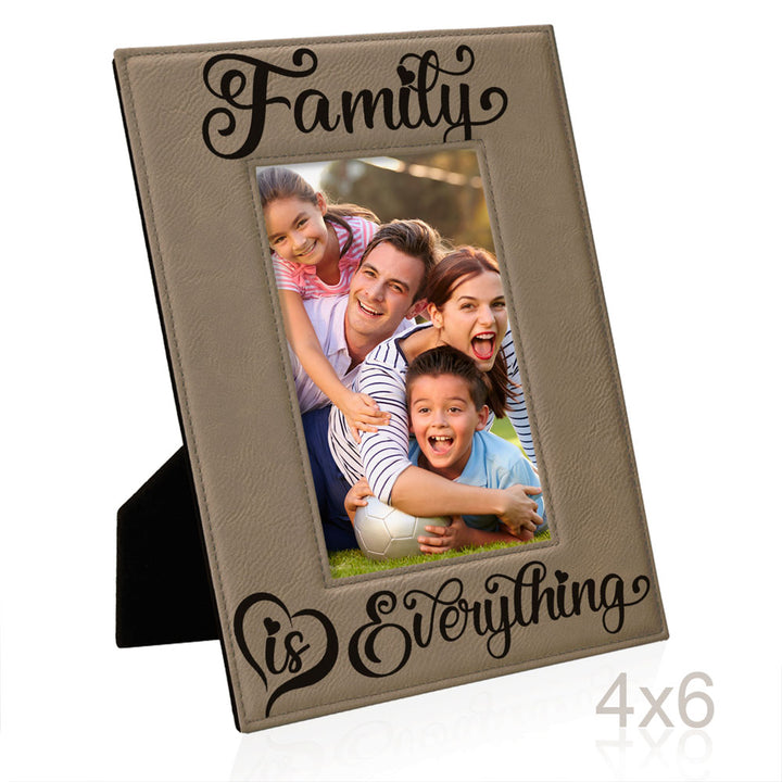 Family is Everything Leather Frame