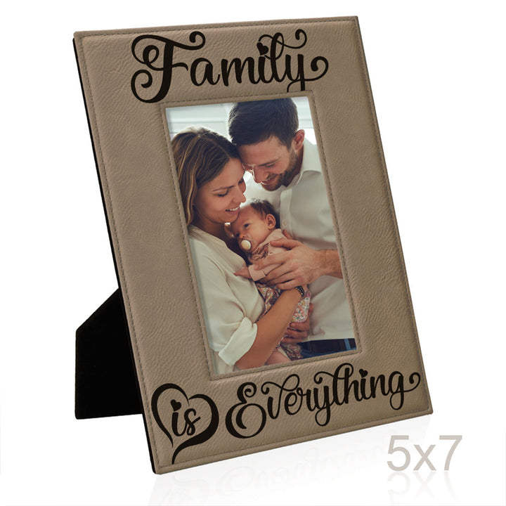 Family is Everything Leather Frame