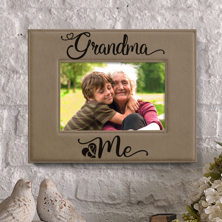 Grandma and Me Leather Frame