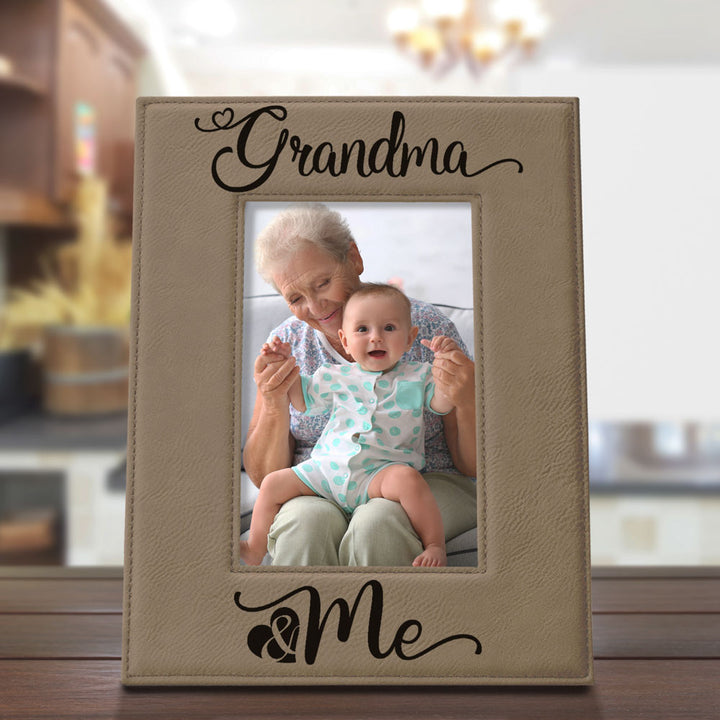 Grandma and Me Leather Frame