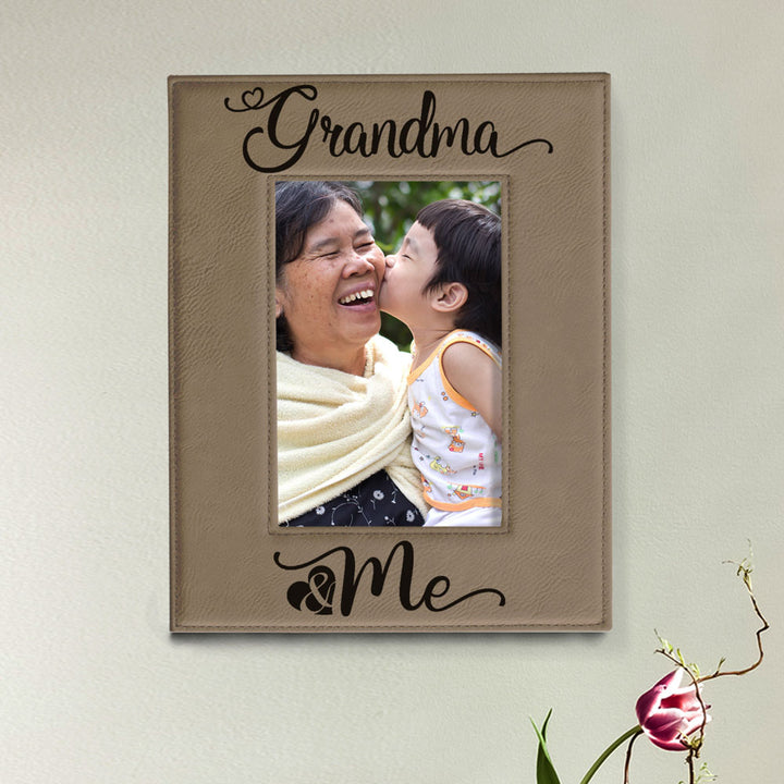 Grandma and Me Leather Frame