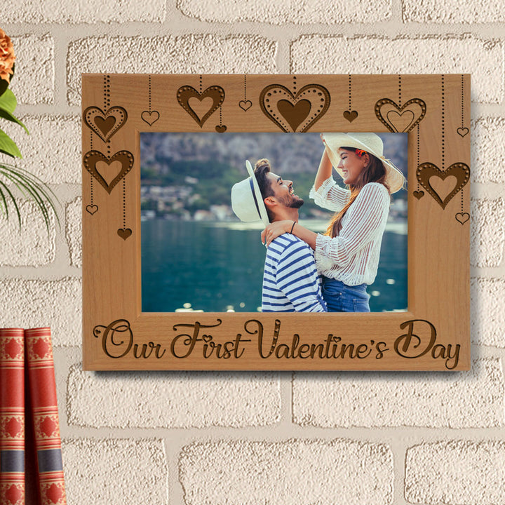 Our First Valentine's Day Wood Frame