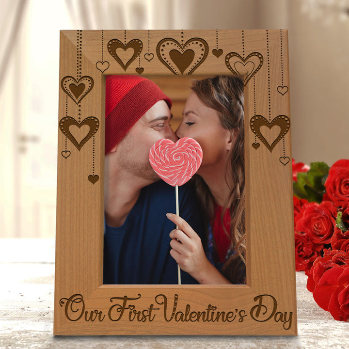 Our First Valentine's Day Wood Frame