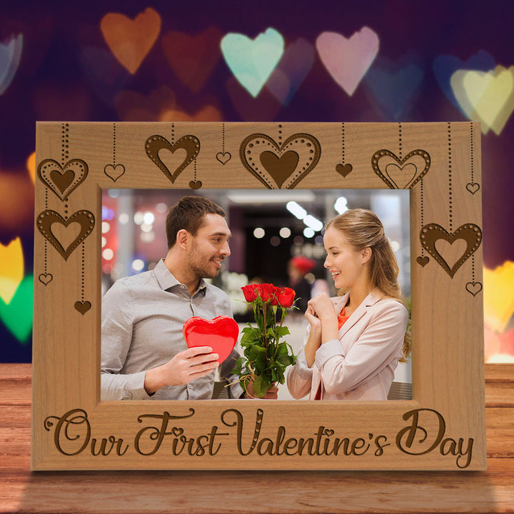 Our First Valentine's Day Wood Frame