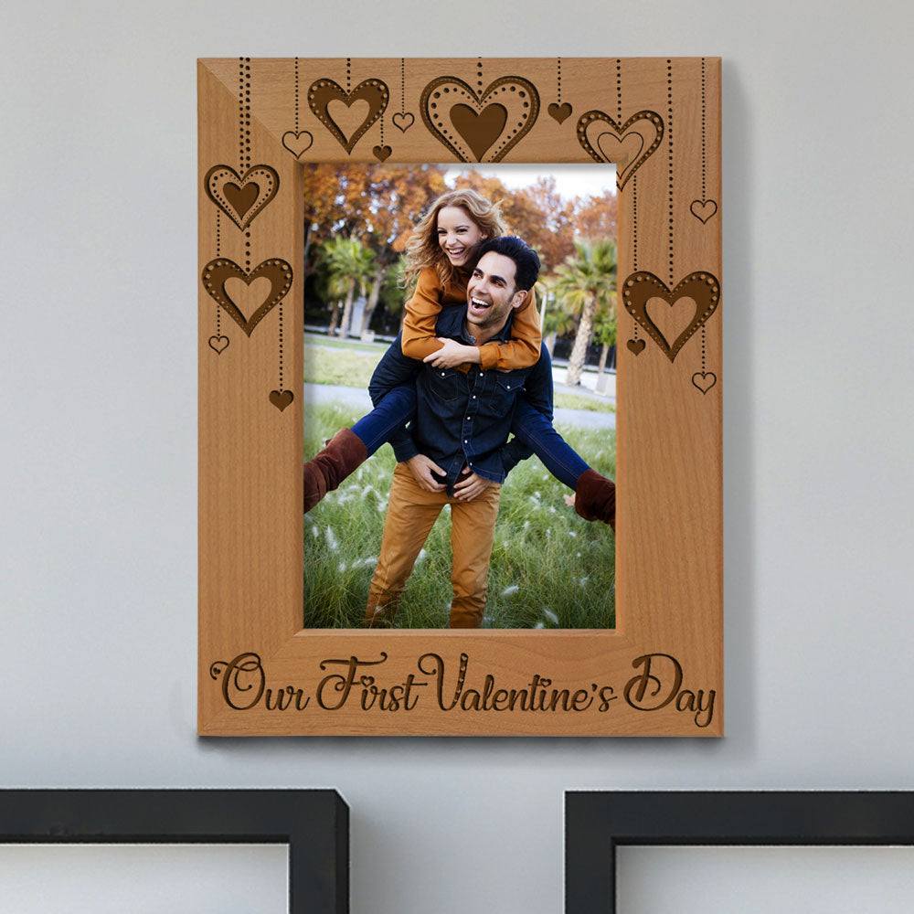 Our First Valentine's Day Wood Frame