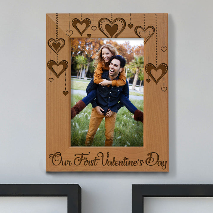 Our First Valentine's Day Wood Frame