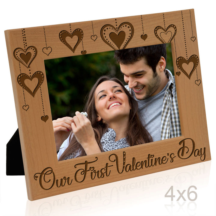 Our First Valentine's Day Wood Frame