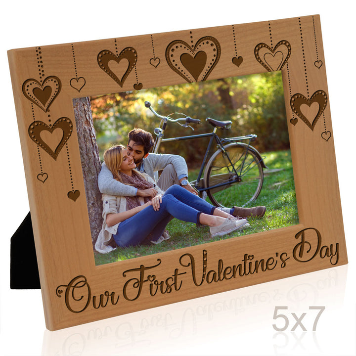 Our First Valentine's Day Wood Frame