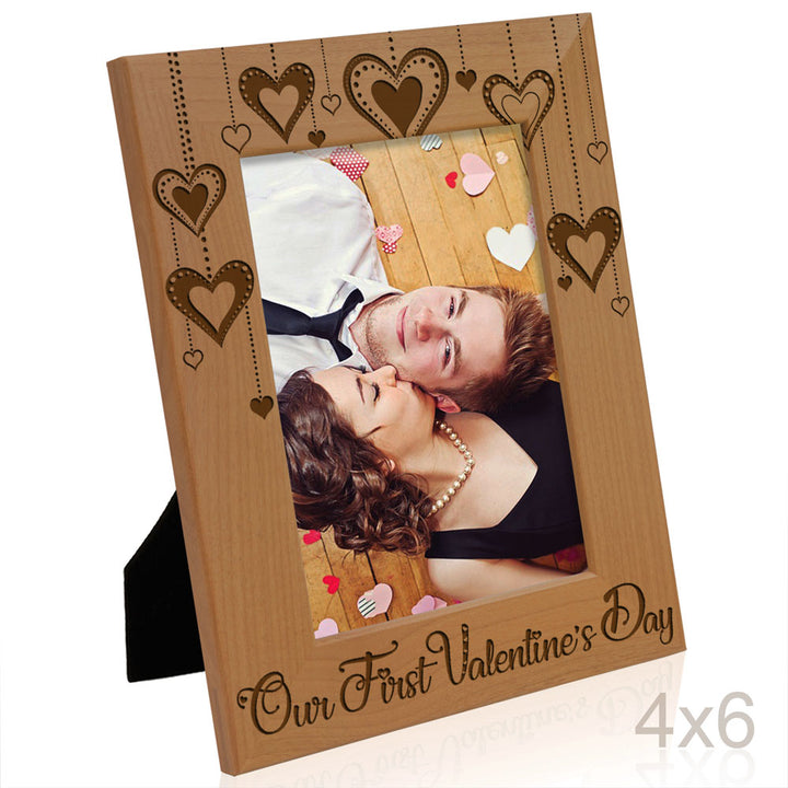 Our First Valentine's Day Wood Frame