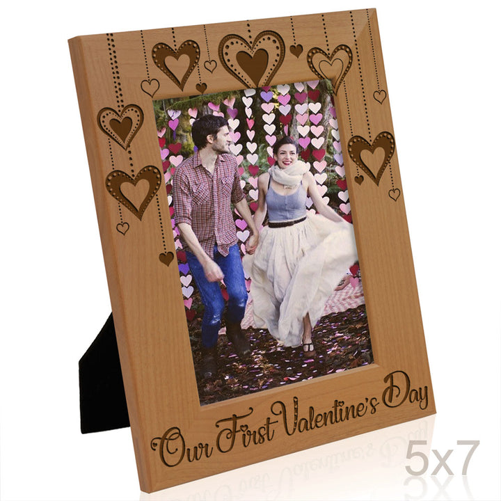 Our First Valentine's Day Wood Frame