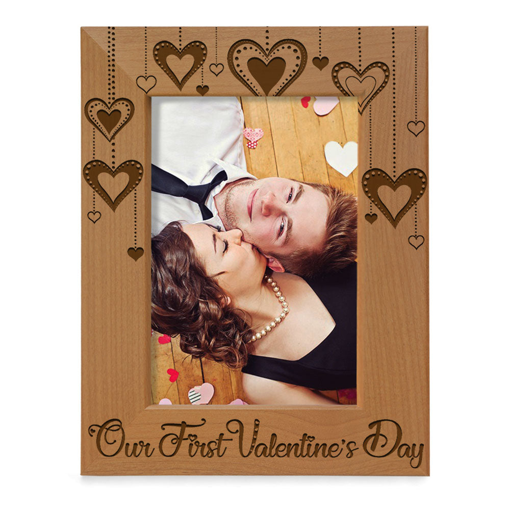 Our First Valentine's Day Wood Frame