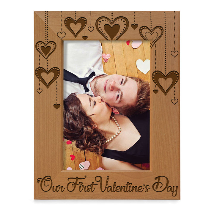 Our First Valentine's Day Wood Frame