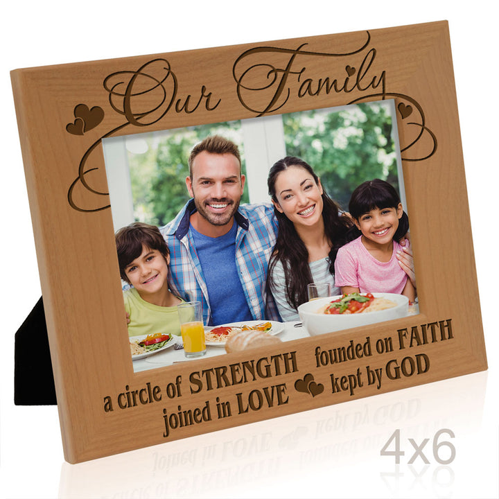 Our Family Circle Wood Frame
