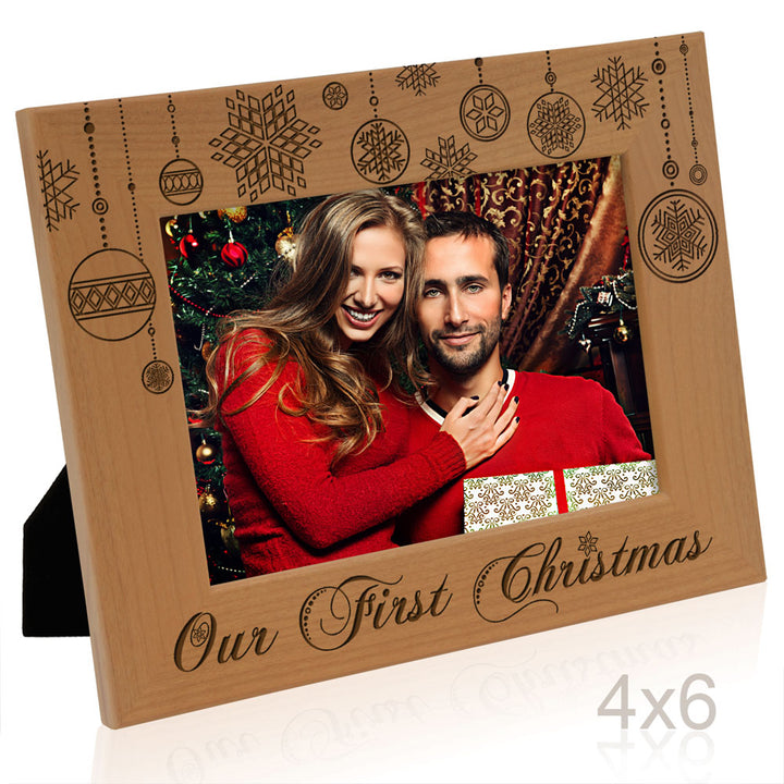 Our First Christmas Wood Frame