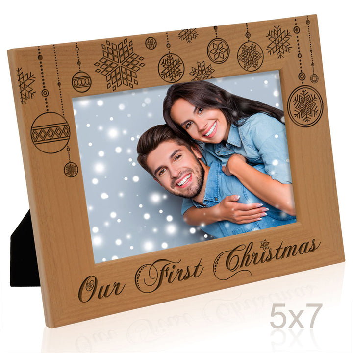 Our First Christmas Wood Frame