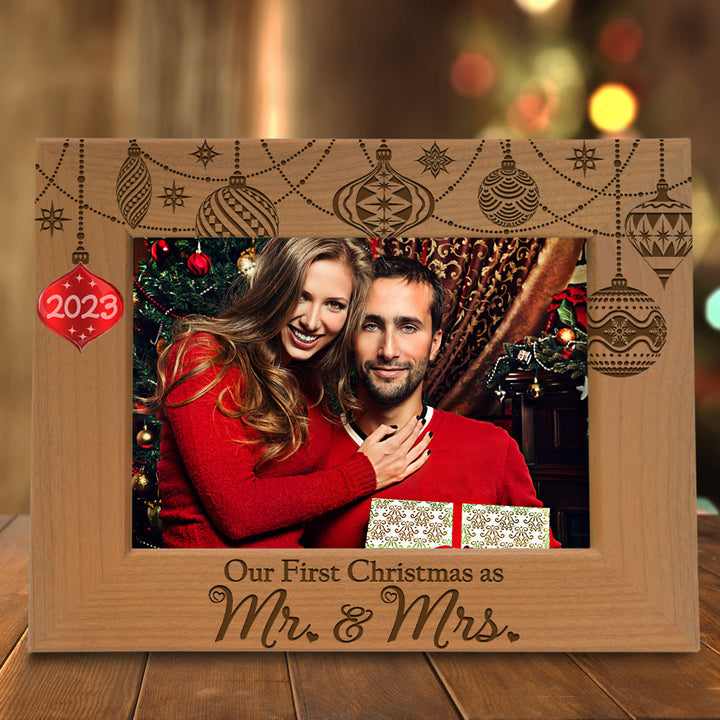 Our First Christmas Wood Frame