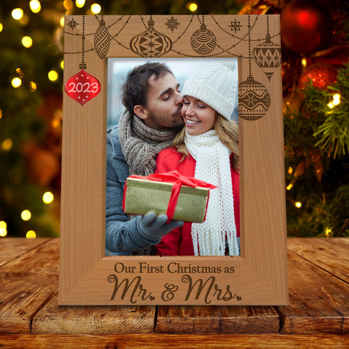 Our First Christmas Wood Frame