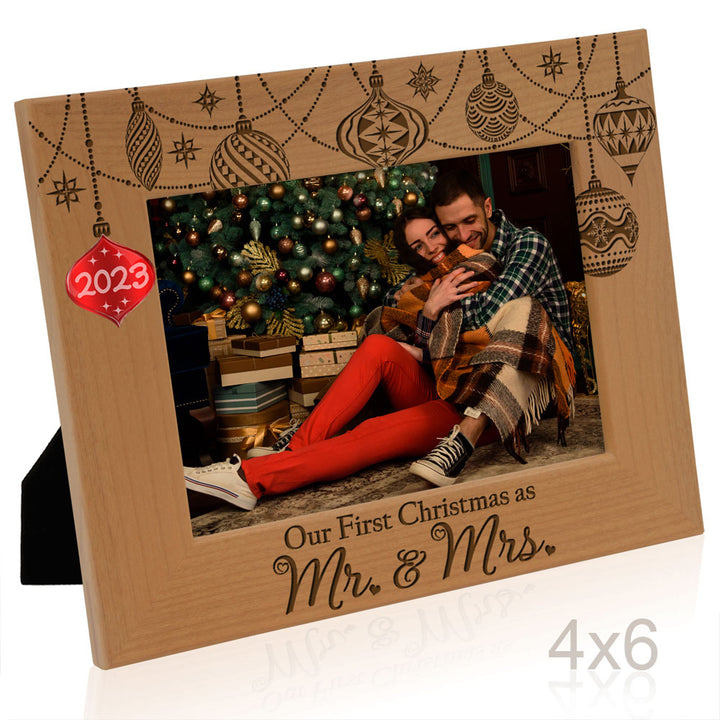 Our First Christmas Wood Frame
