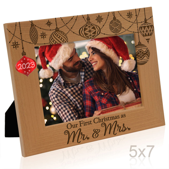 Our First Christmas Wood Frame