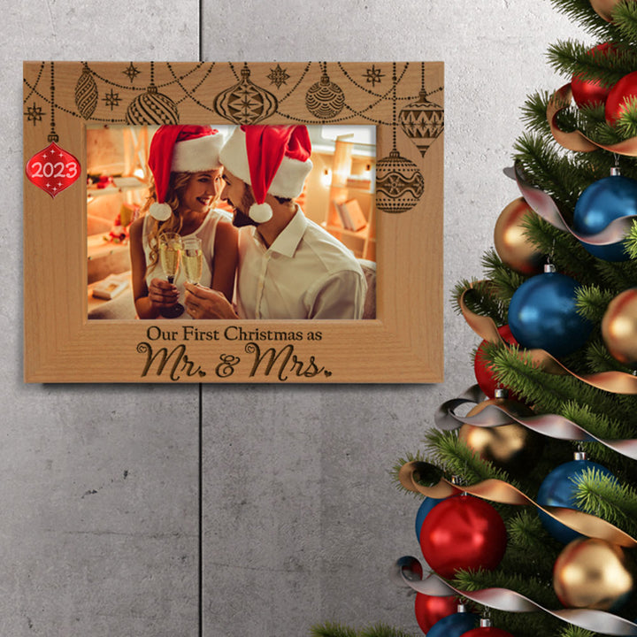 Our First Christmas Wood Frame