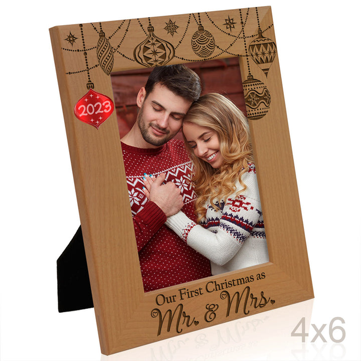 Our First Christmas Wood Frame