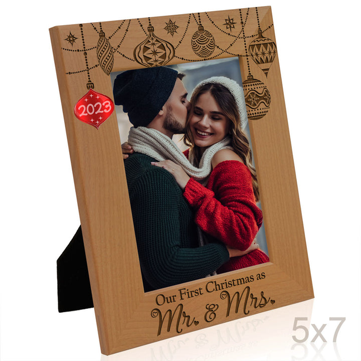 Our First Christmas Wood Frame