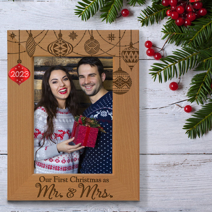 Our First Christmas Wood Frame
