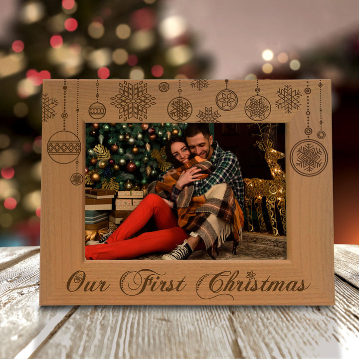 Our First Christmas Wood Frame