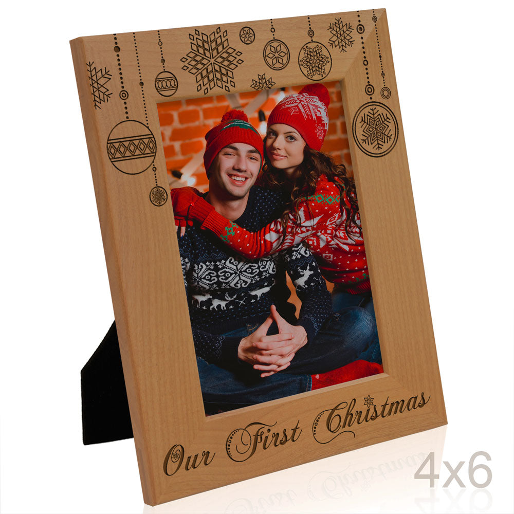 Our First Christmas Wood Frame