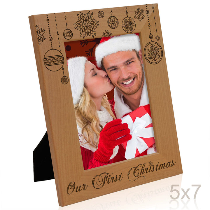 Our First Christmas Wood Frame